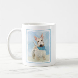 Scottish Terrier Wheaten Hund Painting Original Ar Kaffemugg