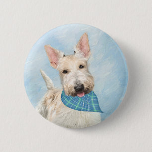 Scottish Terrier Wheaten Hund Painting Original Ar Knapp