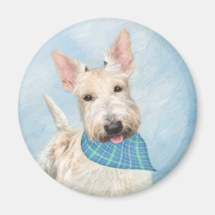 Scottish Terrier Wheaten Hund Painting Original Ar Magnet