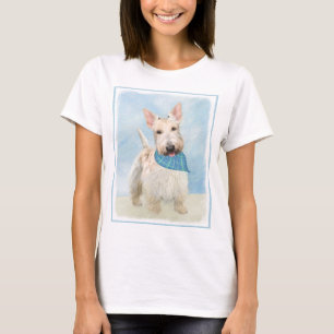 Scottish Terrier Wheaten Hund Painting Original Ar T Shirt