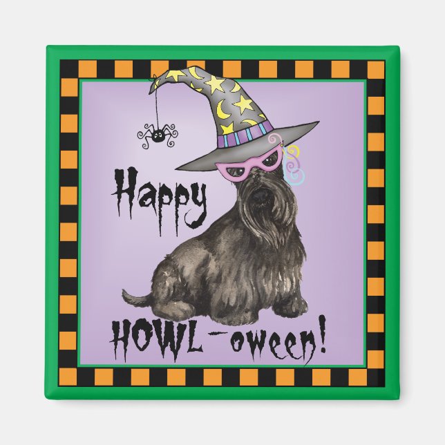 Scottish Terrier Witch Magnet (Framsidan)