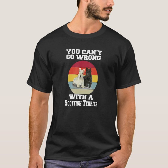 Scottish Terrier You Canu2019t gör fel med en Sco T Shirt (Framsida)