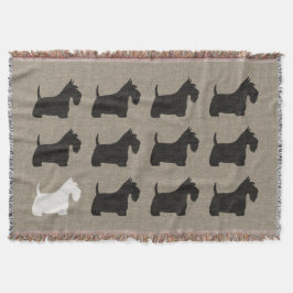 Scottish Terriers | Black and White Scottie Hundar Mysfilt