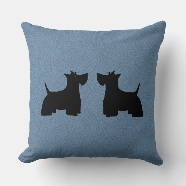 Scottish Terriers Dekorativ kudde (Framsida)
