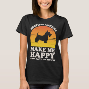 Scottish Terriers gör mig till Lycklig Clothes, Sc T Shirt