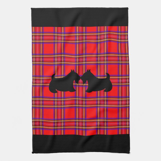 Scottish Terriers Kitchen Towel Gift Kökshandduk (Vertikal)