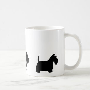 Scottish Terriers Scottie Hund Silhouettes Kaffemugg