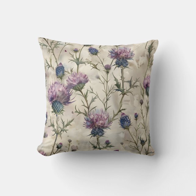 Scottish Thistle-design Kudde (Framsida)