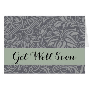 Scottish Thistle Knot William Morris Stil Hälsningskort