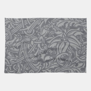 Scottish Thistle Knot William Morris Stil Kökshandduk