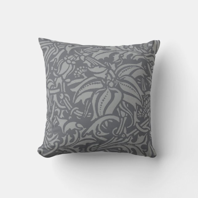 Scottish Thistle Knot William Morris Stil Kudde (Framsida)
