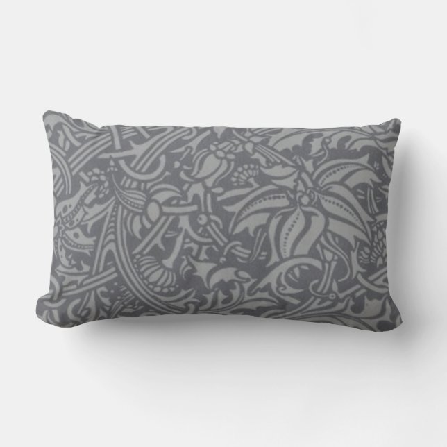 Scottish Thistle Knot William Morris Stil Lumbarkudde (Framsida)