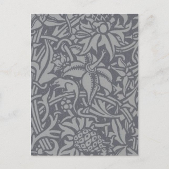Scottish Thistle Knot William Morris Stil Vykort (Framsida)