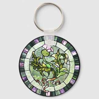 Scottish Thistle Nyckelring