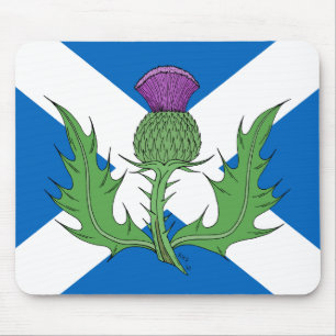 Scottish Thistle och Saltire Musmatta