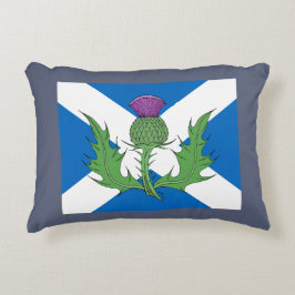 Scottish Thistle och Saltire Prydnadskudde