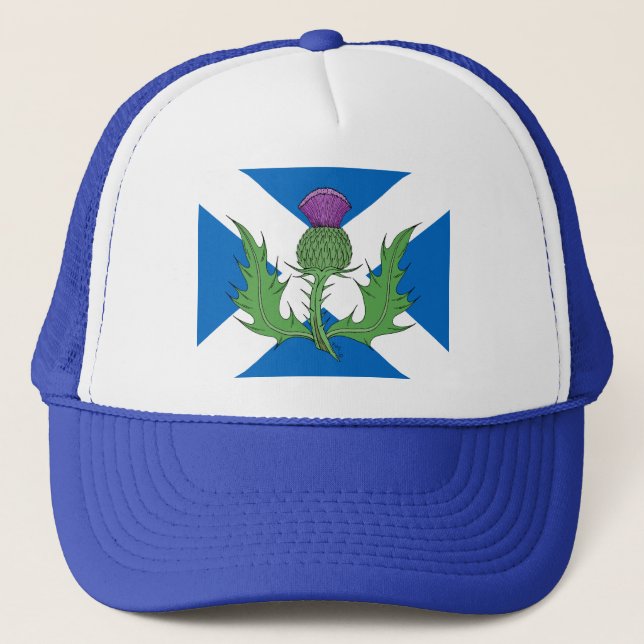 Scottish Thistle och Saltire Truckerkeps (Framsida)