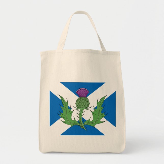 Scottish Thistle och Saltire Tygkasse (Framsidan)