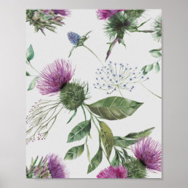 Scottish Thistle Poster