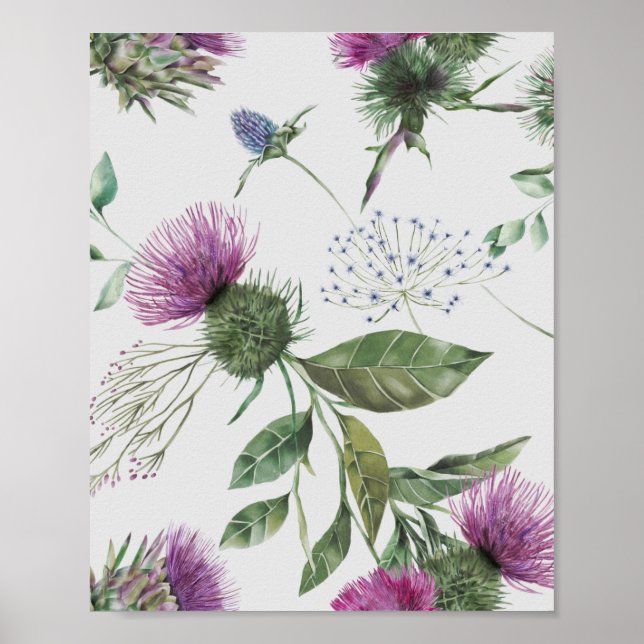 Scottish Thistle Poster (Framsidan)