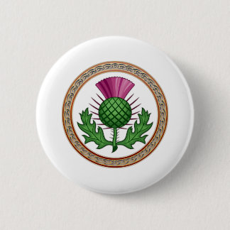 Scottish Thistle Symbol Badge Knapp