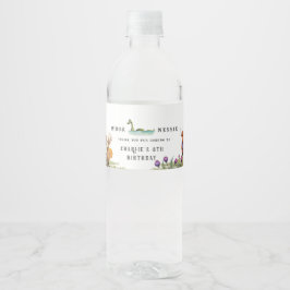 Scottish Thned Födelsedagsfest Vattenflaskor Etikett