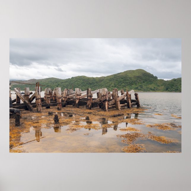 Scottish Timber Pier Poster (Framsidan)