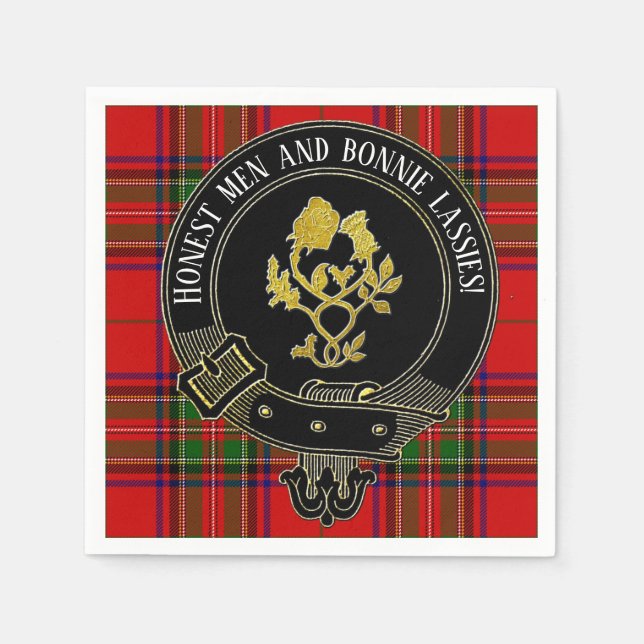 Scottish Toast eller Din textblöjor Pappersservett (Framsidan)