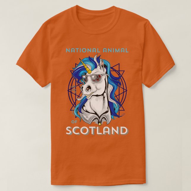 Scottish Unicorn Scotland Jackar av Arm Rugby T Shirt (Design framsida)