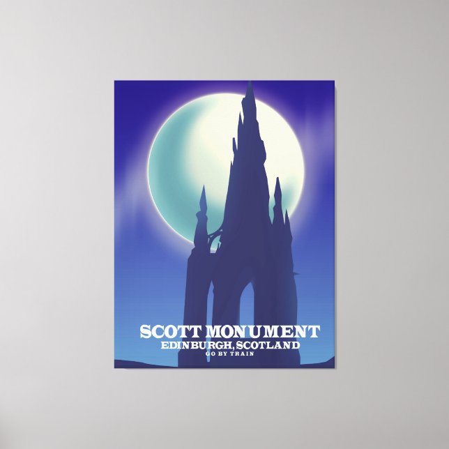 Scottmonumentet, Edinburgh,Skottland Canvastryck (Framsida)