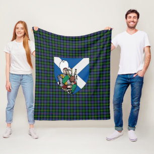 Scotts Baillie Jakt Rutig Plaid Fleecefilt