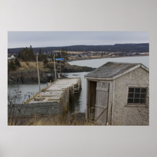 Scott's Bay Wharf bra art print Poster