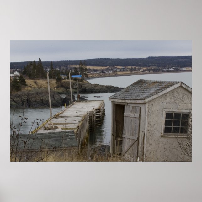Scott's Bay Wharf bra art print Poster (Framsidan)