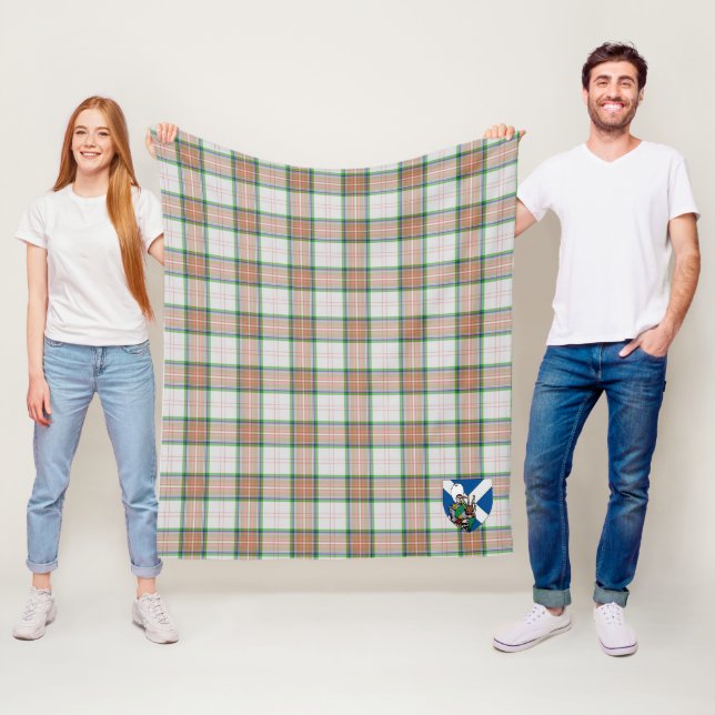 Scotts beviljande av Auchnarrow Tartan Plaid Fleecefilt (På plats)
