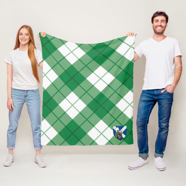 Scotts Bias rutmönstrad Tartan Rutig Fleecefilt (På plats)