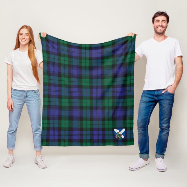 Scotts Blackwatch Modern Tartan Play Fleecefilt (På plats)