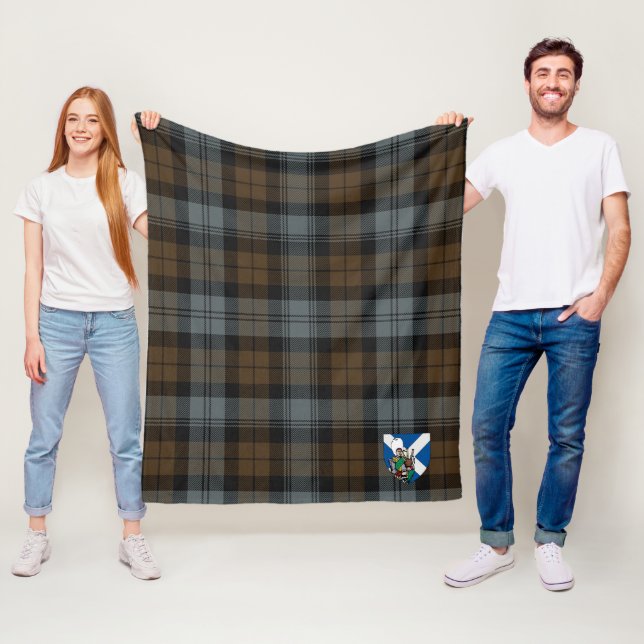 Scotts BlackWatch Weasted Tartan Play Fleecefilt (På plats)
