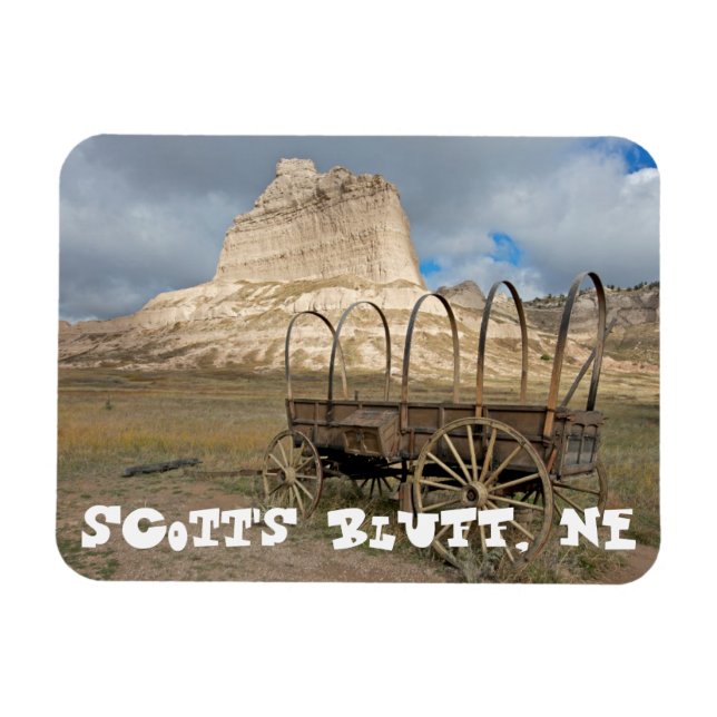 Scott's Bluff i dagens Nebraska Magnet (Horisontell)