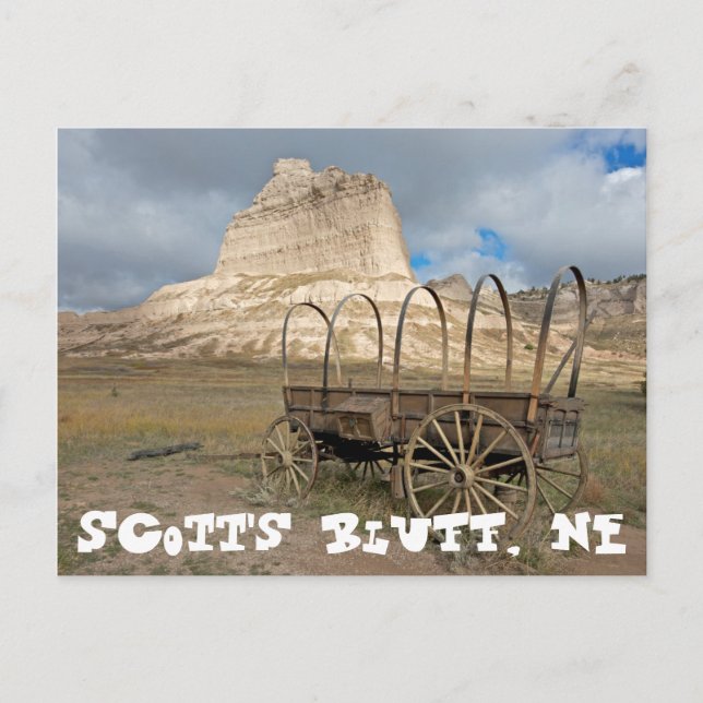 Scott's Bluff i dagens Nebraska Vykort (Framsida)