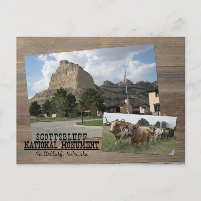 Scotts Bluff Nebraska National Monument Park USA Vykort (Framsida)
