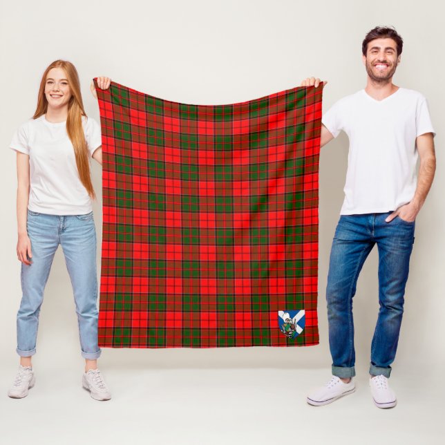 Scotts Cairns Tartan Rutmönster Fleecefilt (På plats)