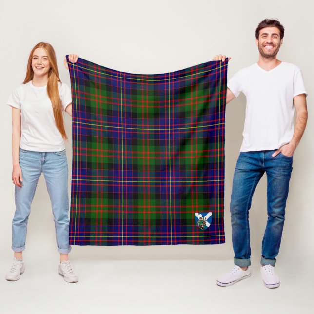 Scotts Cameron Of Erracht Modern Tartan Rutmönster Fleecefilt (På plats)