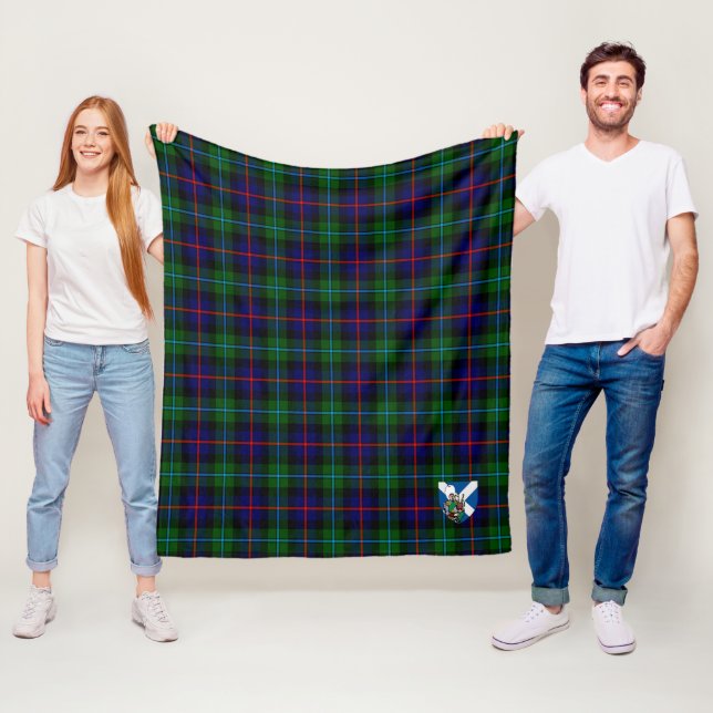 Scotts Campbell Från Cawdor Modern Rutig Plaid Fleecefilt (På plats)