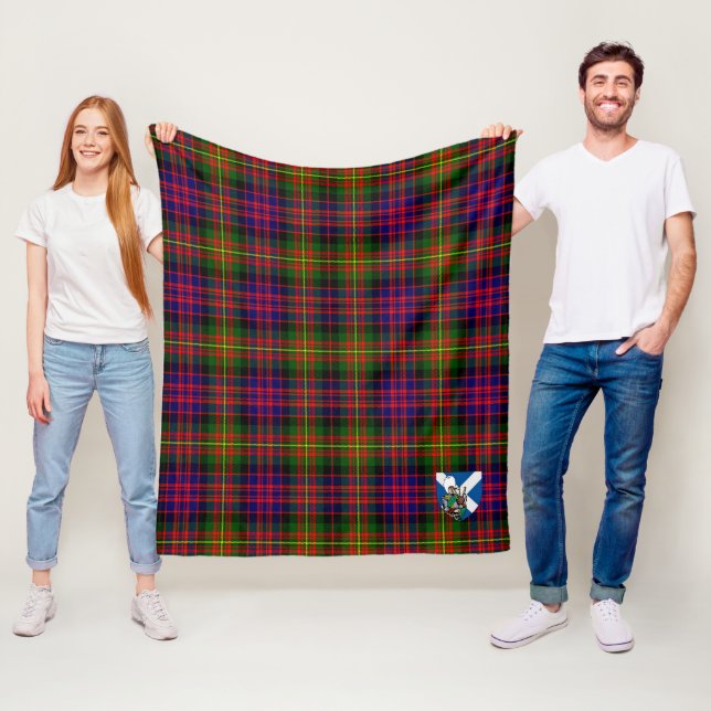 Scotts Carnegie Moderna Tartanrutiga Ylleplagg Fleecefilt (På plats)