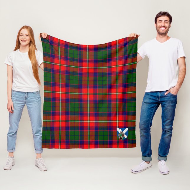 Scotts Charteris Tartan Rutmönster Fleecefilt (På plats)