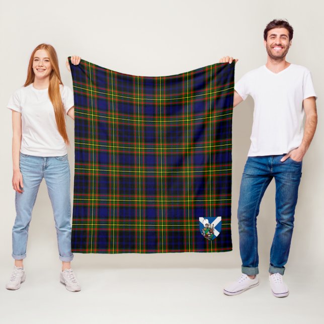 Scotts Clelland Tartanrutig Fleecefilt (På plats)