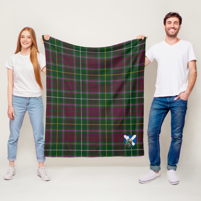 Scotts Crosbie Tartan Rutmönster Fleecefilt (På plats)