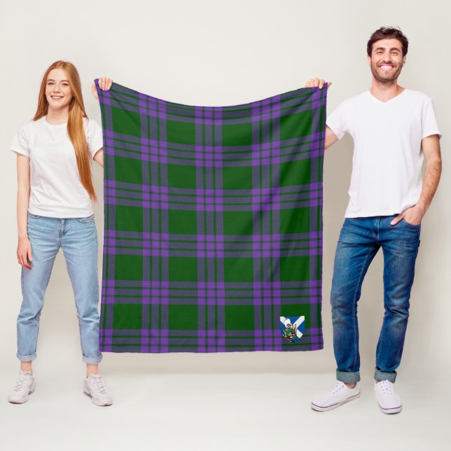 Scotts Elphinstone Tartan Rutmönster Fleecefilt (På plats)