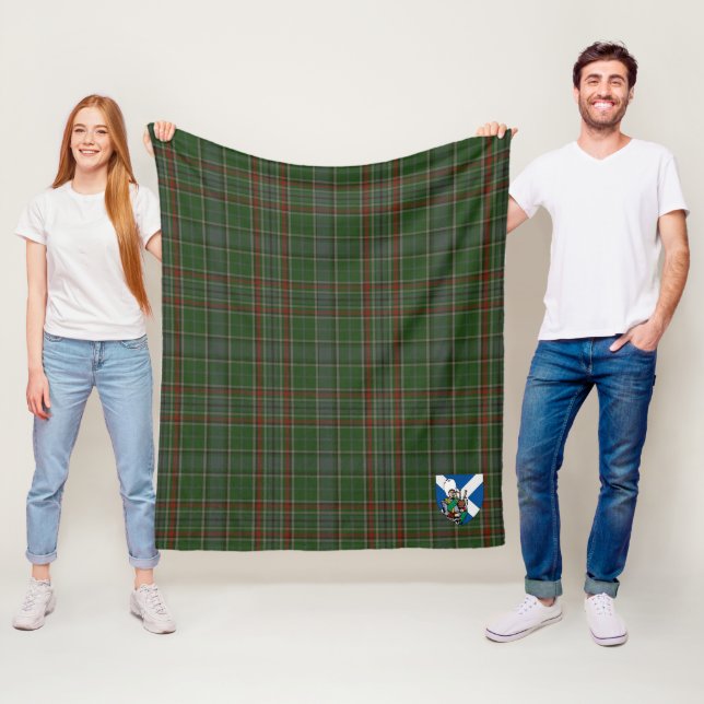 Scotts Gayre Tartan Rutmönster Fleecefilt (På plats)