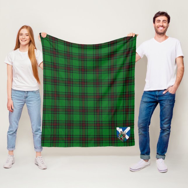 Scotts Ged Tartan Rutmönster Fleecefilt (På plats)